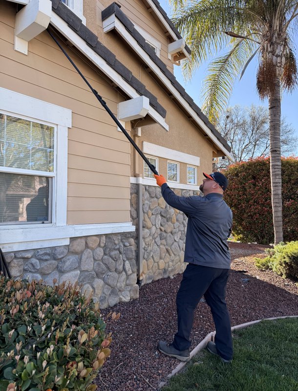 webbing house outside